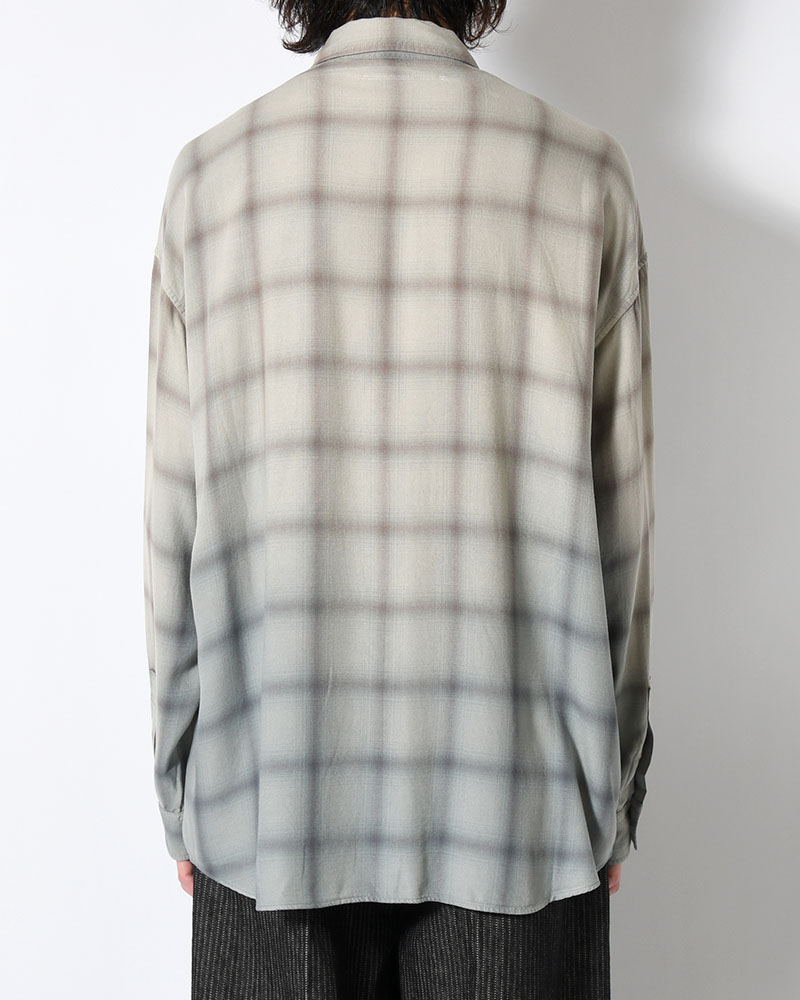 CHECK SHIRT -BLUE-