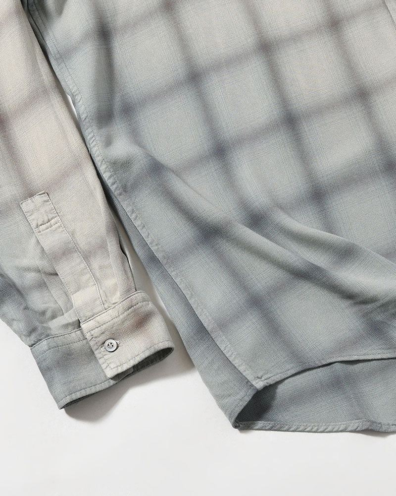 CHECK SHIRT -BLUE-