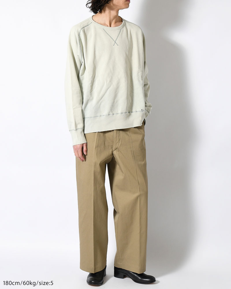 CREWNECK SWEAT SHIRT -GREEN-