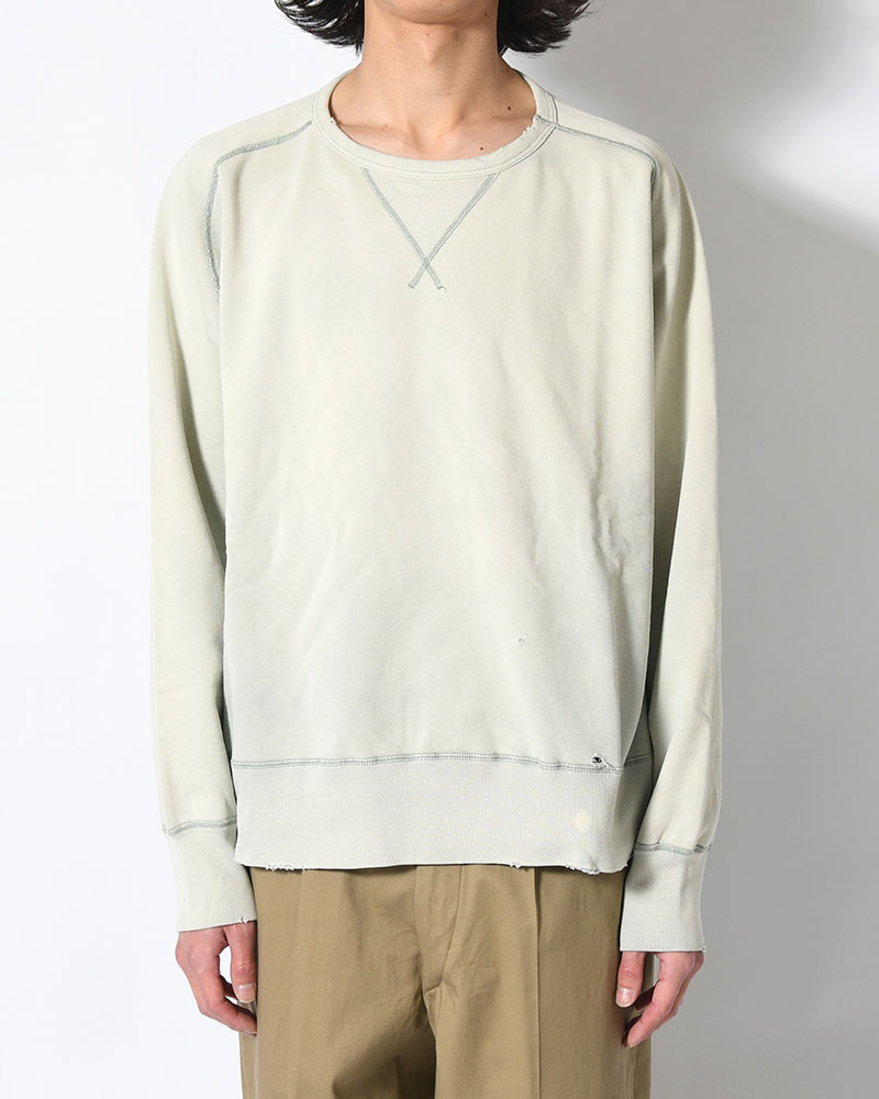 CREWNECK SWEAT SHIRT -GREEN-