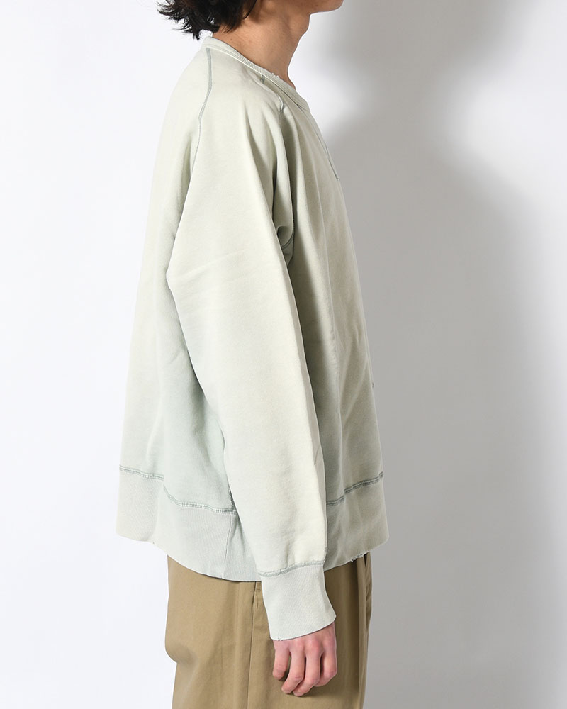 CREWNECK SWEAT SHIRT -GREEN-