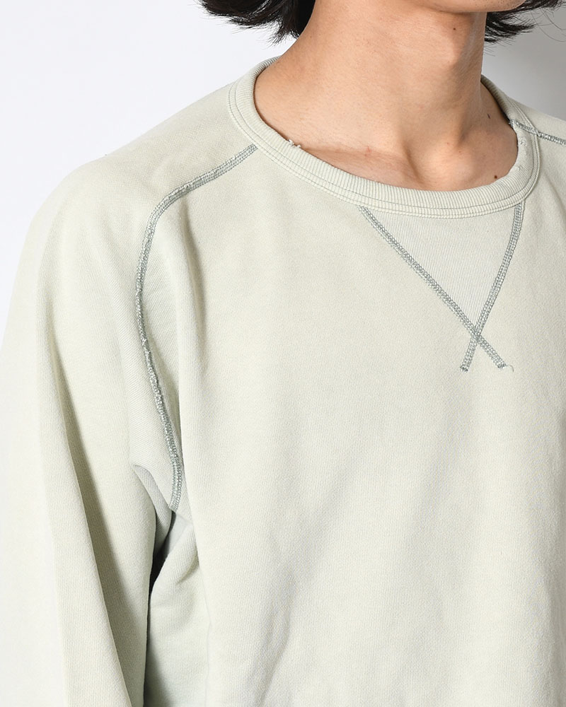 CREWNECK SWEAT SHIRT -GREEN-