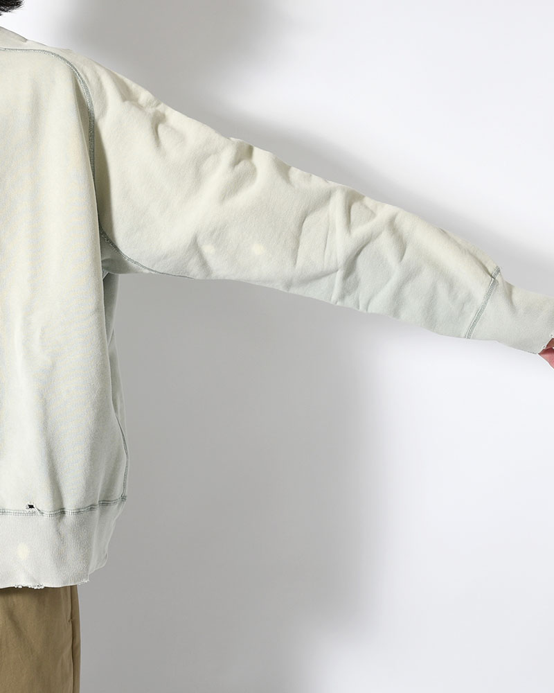 CREWNECK SWEAT SHIRT -GREEN-