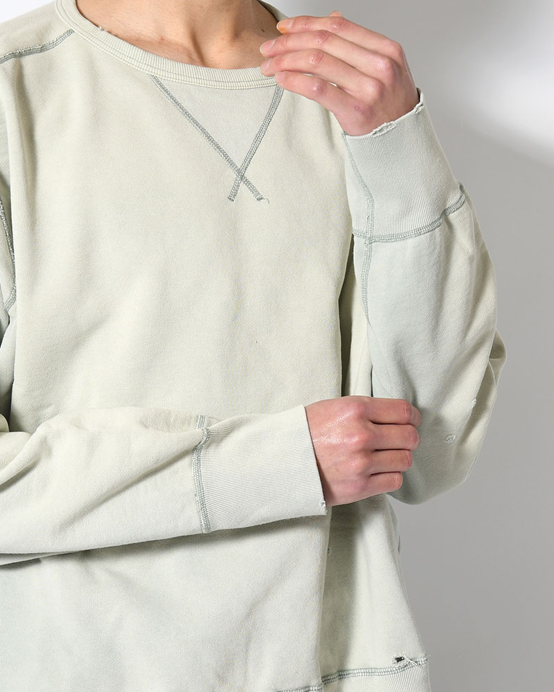 CREWNECK SWEAT SHIRT -GREEN-