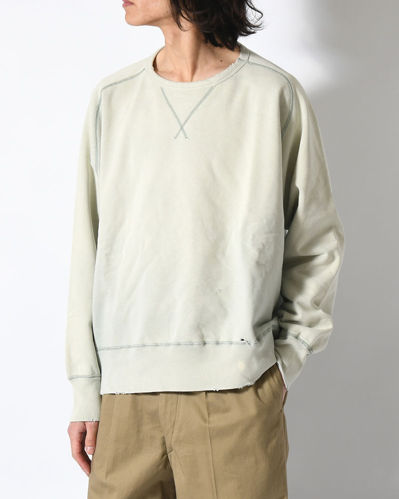CREWNECK SWEAT SHIRT -GREEN-