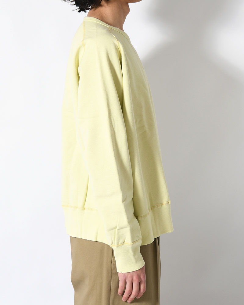 CREWNECK SWEAT SHIRT -YELLOW-