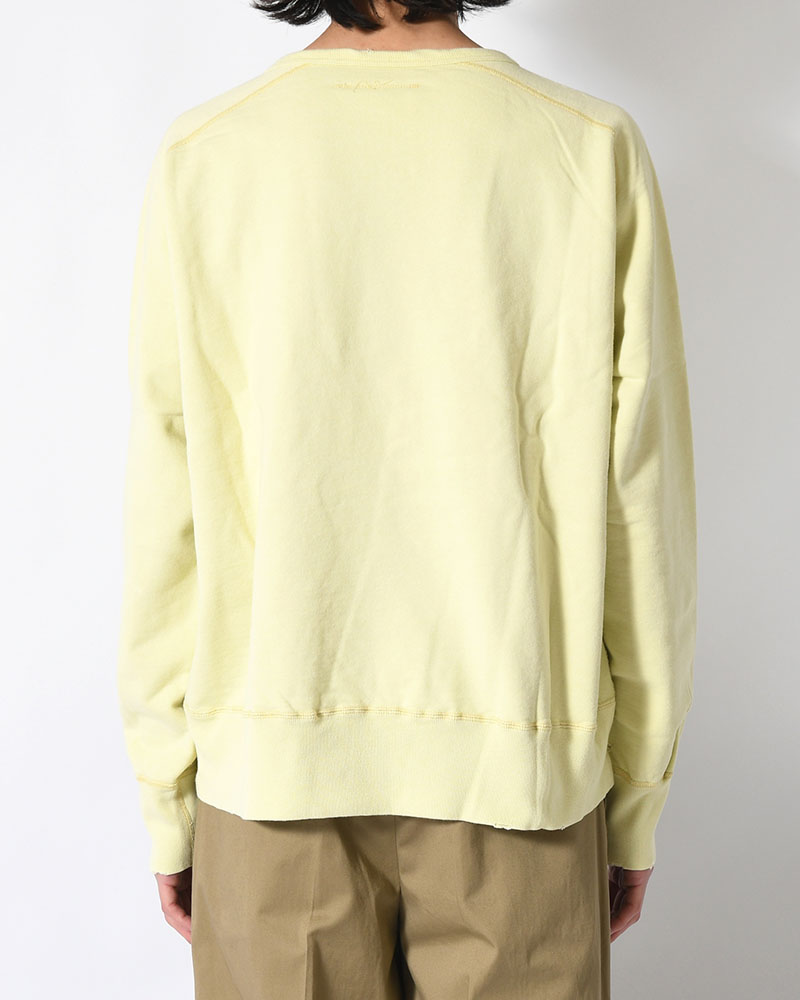 CREWNECK SWEAT SHIRT -YELLOW-