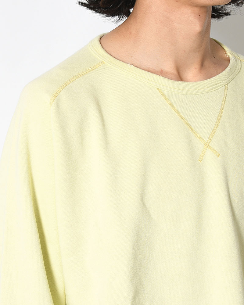 CREWNECK SWEAT SHIRT -YELLOW-
