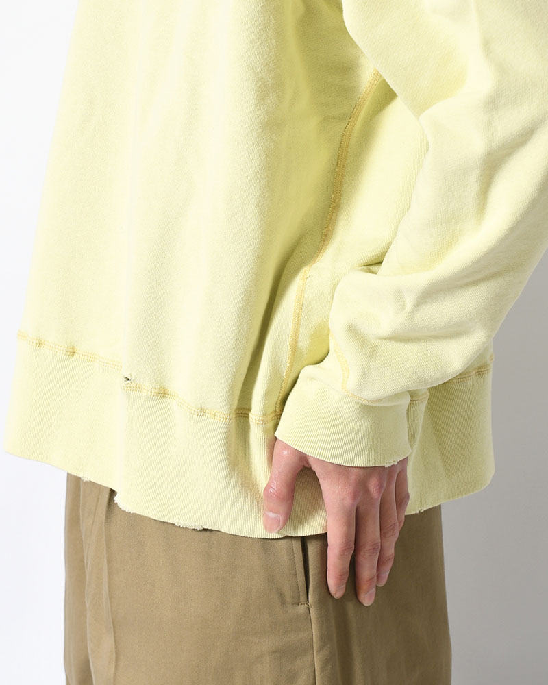 CREWNECK SWEAT SHIRT -YELLOW-