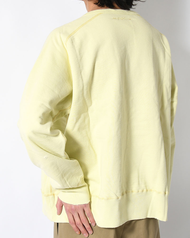 CREWNECK SWEAT SHIRT -YELLOW-