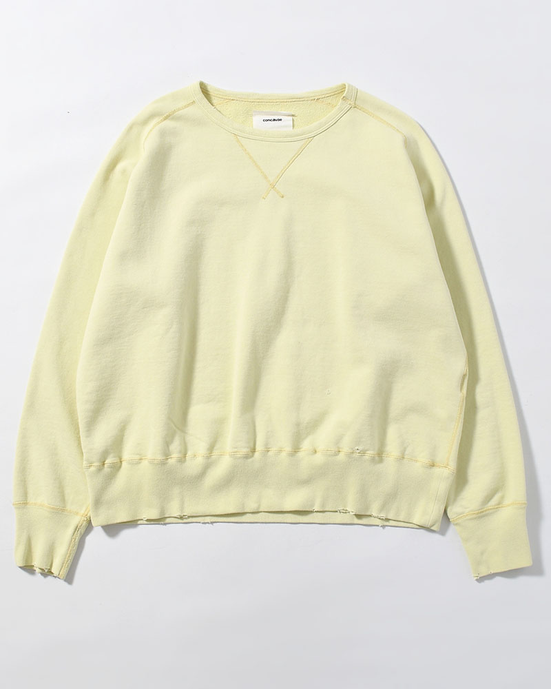 CREWNECK SWEAT SHIRT -YELLOW-