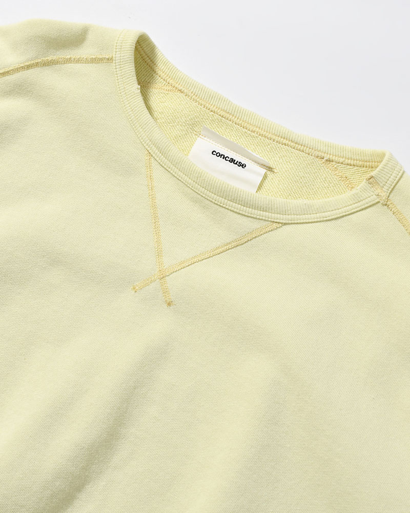CREWNECK SWEAT SHIRT -YELLOW-