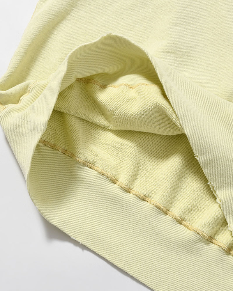 CREWNECK SWEAT SHIRT -YELLOW-