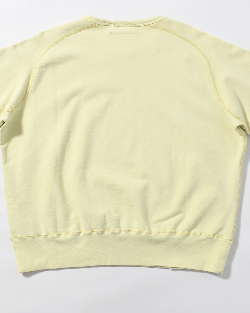 CREWNECK SWEAT SHIRT -YELLOW-