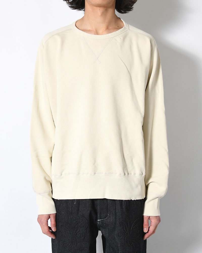 CREWNECK SWEAT SHIRT -OFF WHITE-