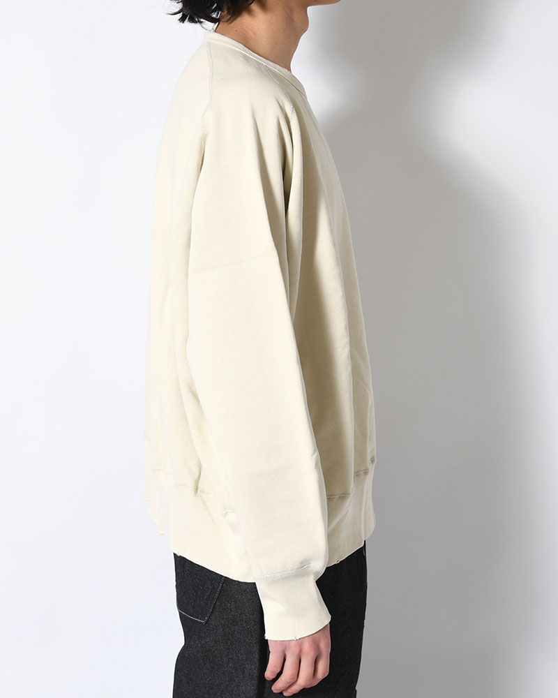 CREWNECK SWEAT SHIRT -OFF WHITE-
