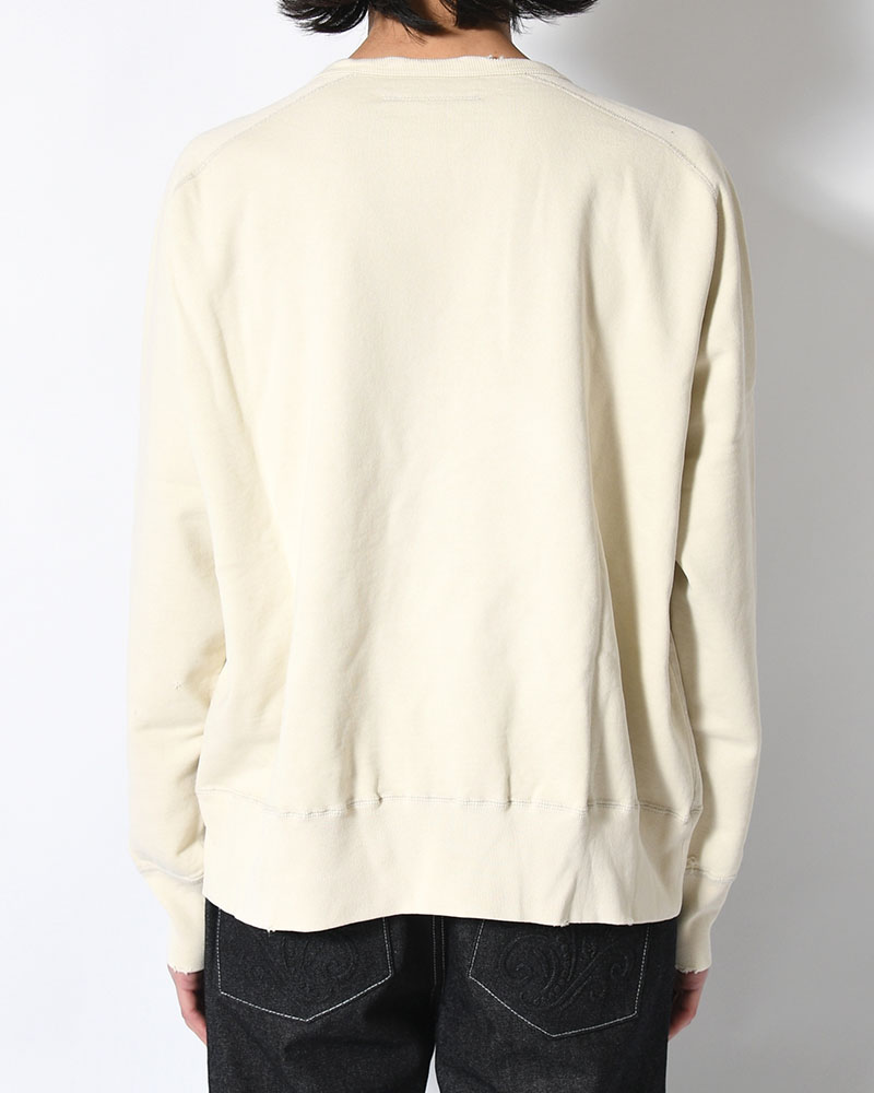CREWNECK SWEAT SHIRT -OFF WHITE-