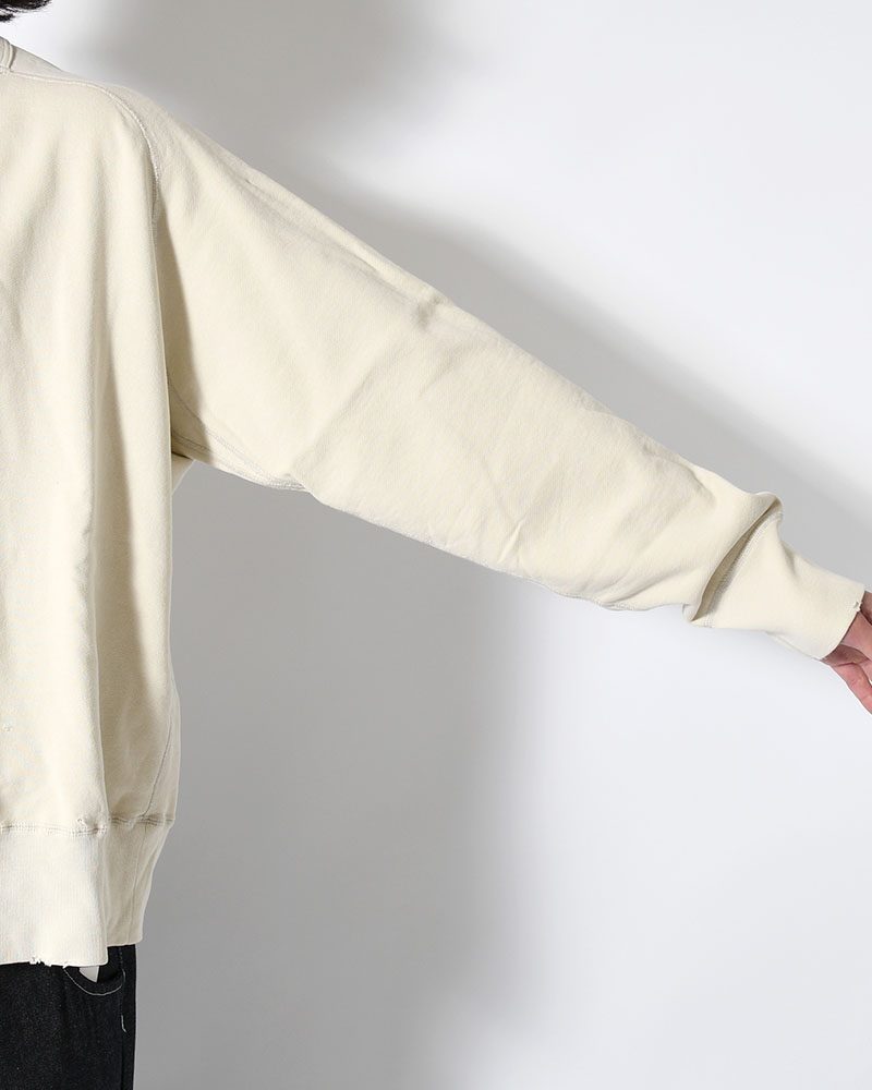 CREWNECK SWEAT SHIRT -OFF WHITE-