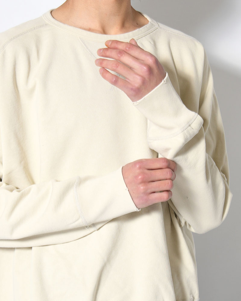 CREWNECK SWEAT SHIRT -OFF WHITE-
