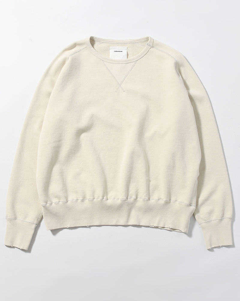CREWNECK SWEAT SHIRT -OFF WHITE-