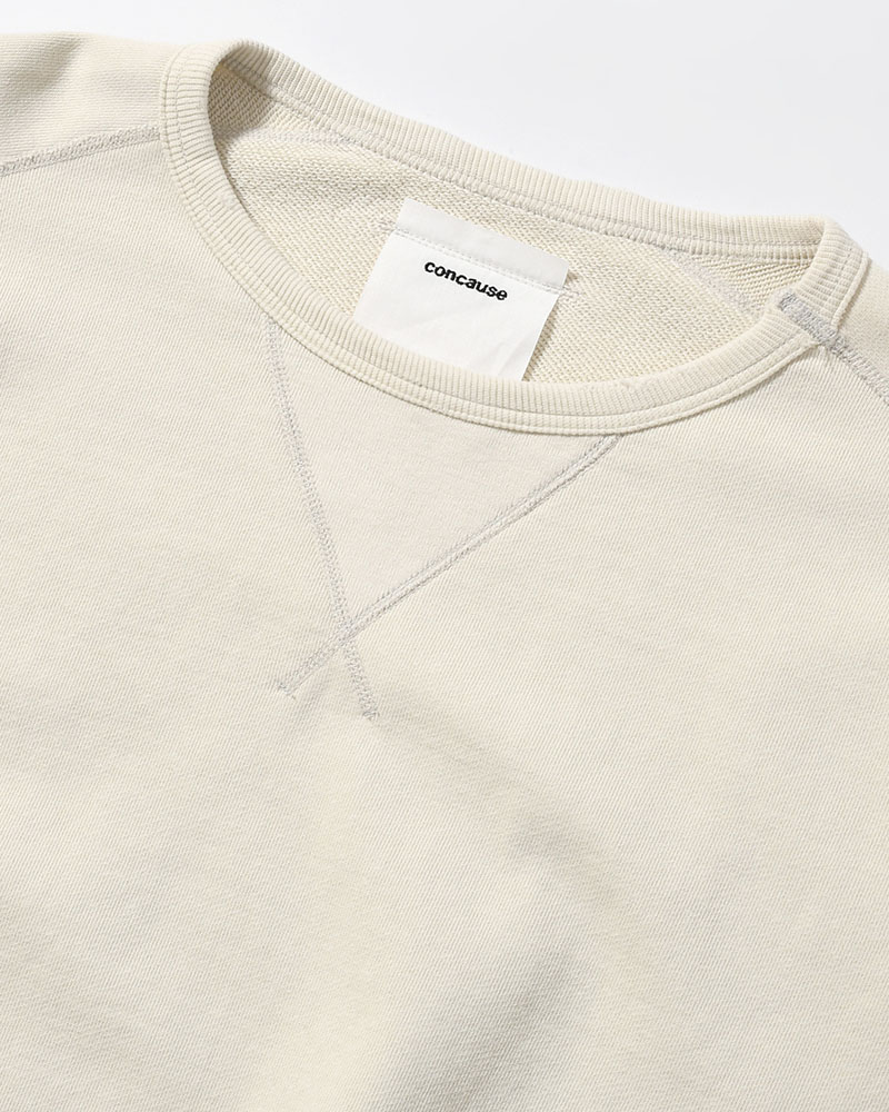 CREWNECK SWEAT SHIRT -OFF WHITE-