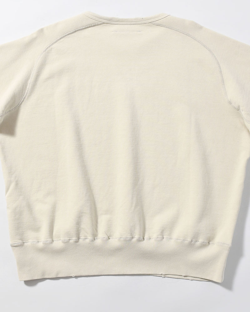 CREWNECK SWEAT SHIRT -OFF WHITE-