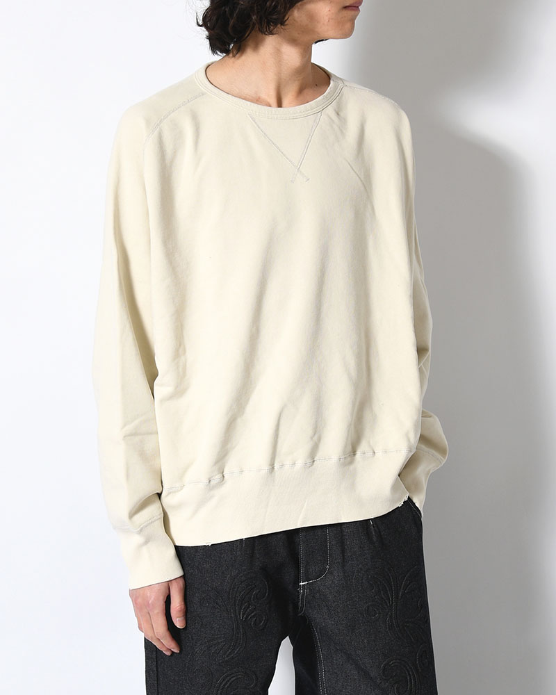 CREWNECK SWEAT SHIRT -OFF WHITE-