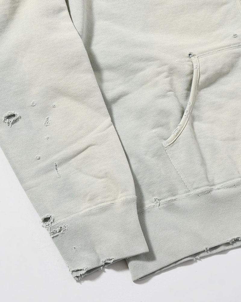 FULL ZIP SWEAT SHIRT -GREEN-