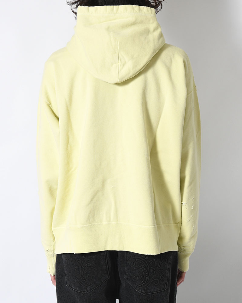FULL ZIP SWEAT SHIRT -YELLOW-