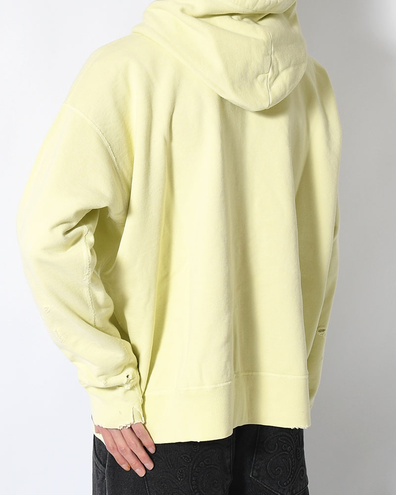 FULL ZIP SWEAT SHIRT -YELLOW-