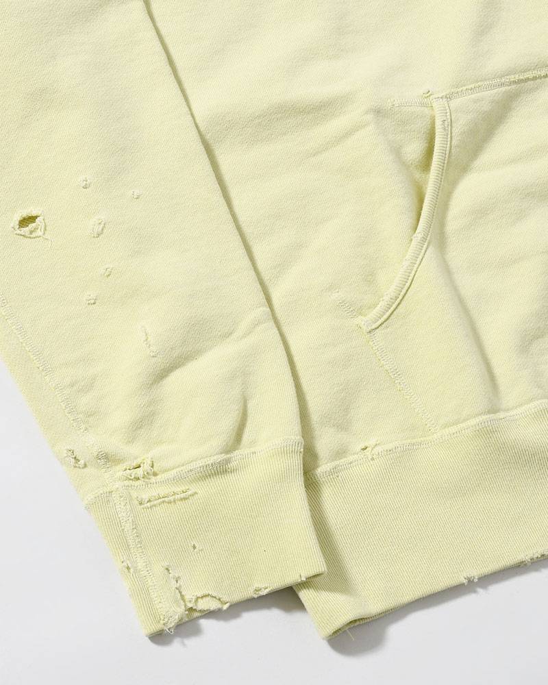 FULL ZIP SWEAT SHIRT -YELLOW-