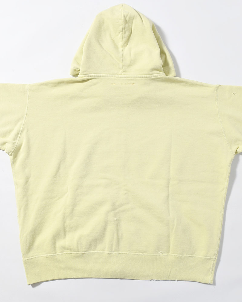 FULL ZIP SWEAT SHIRT -YELLOW-