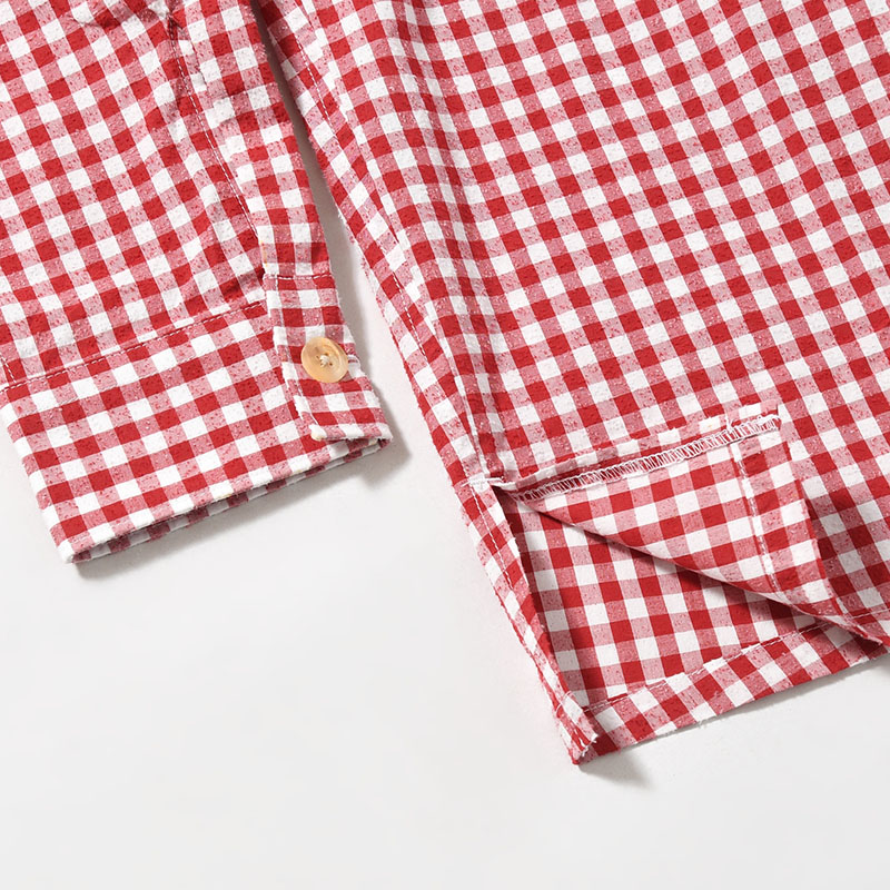 ROOMY SHIRT -RED GINGHAM-