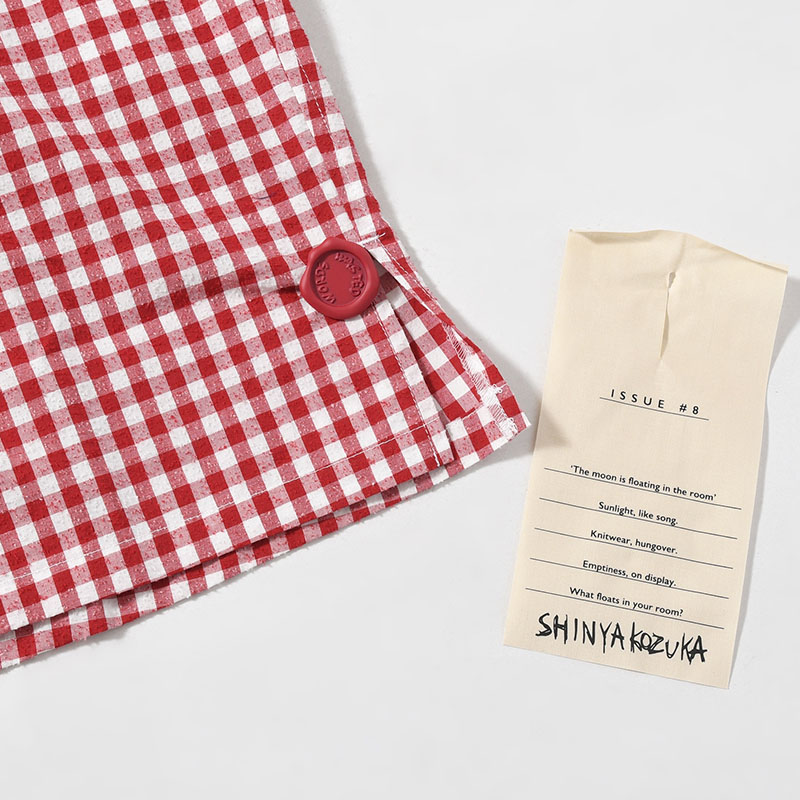 ROOMY SHIRT -RED GINGHAM-