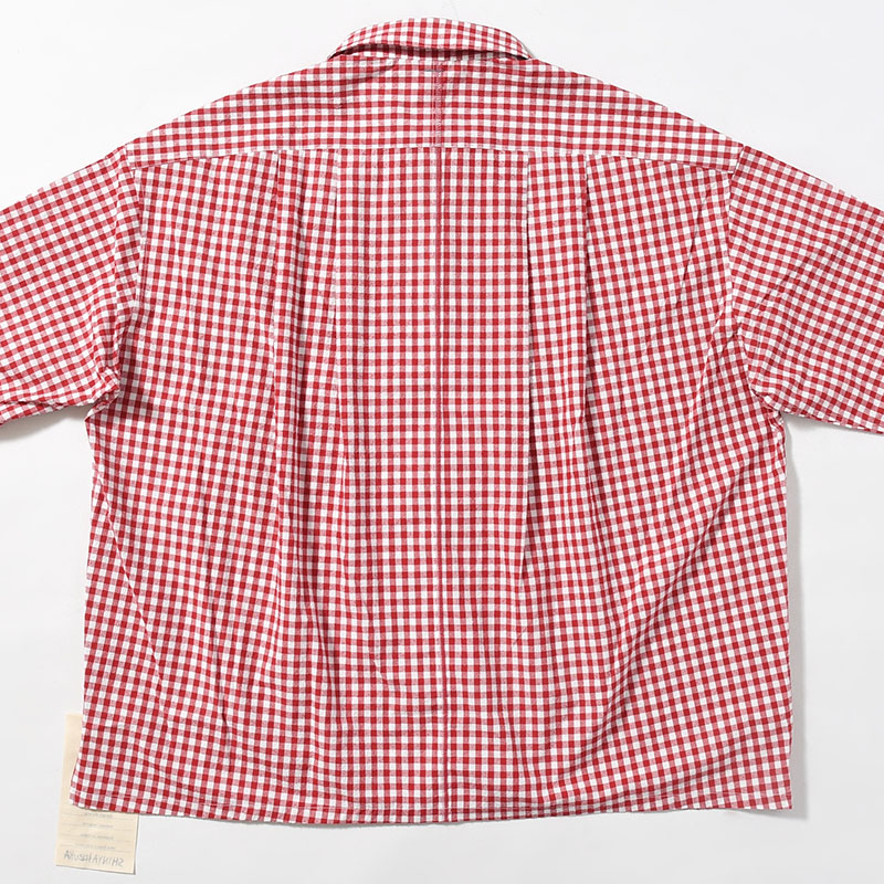 ROOMY SHIRT -RED GINGHAM-