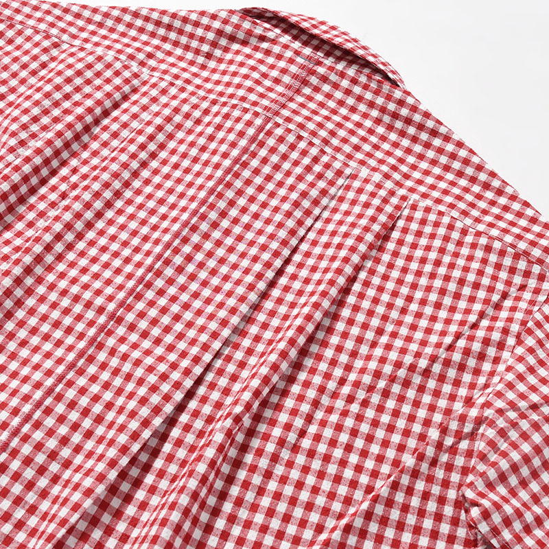 ROOMY SHIRT -RED GINGHAM-