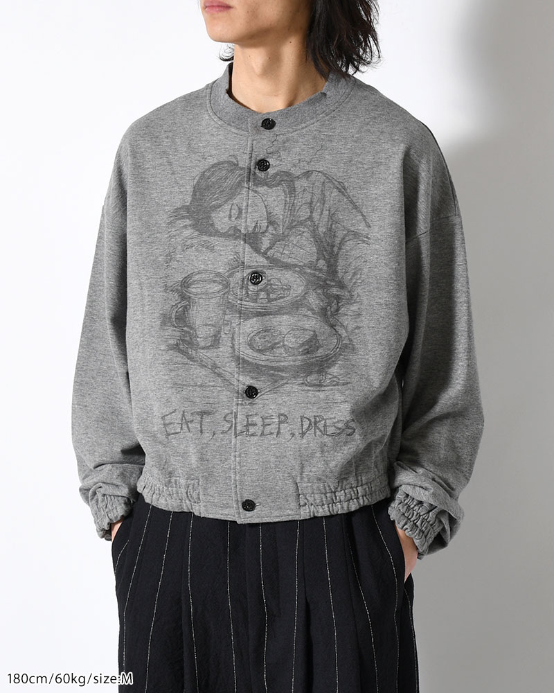 ORDINARY HOME ACTRESS WITH PRINTING -CHARCOAL-