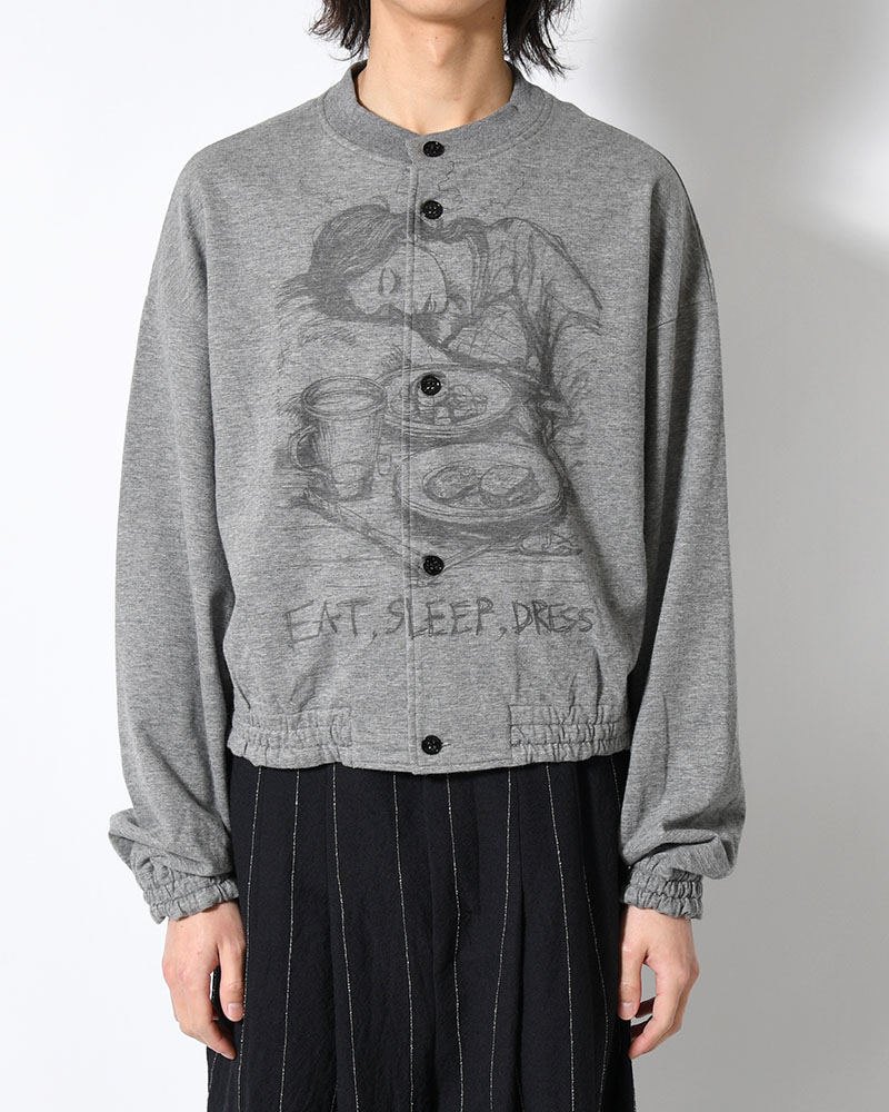 ORDINARY HOME ACTRESS WITH PRINTING -CHARCOAL-