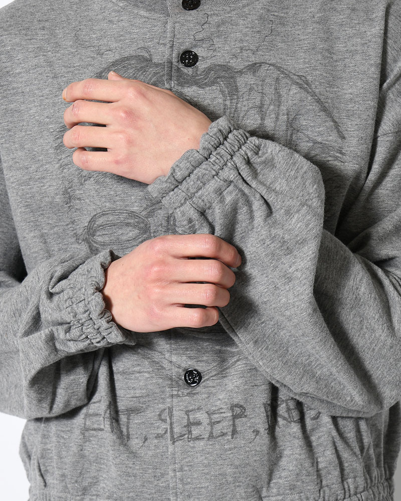 ORDINARY HOME ACTRESS WITH PRINTING -CHARCOAL-