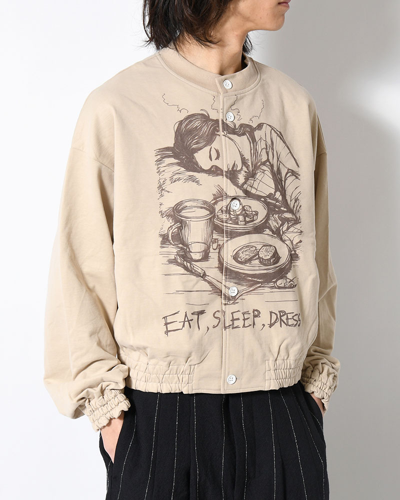 ORDINARY HOME ACTRESS WITH PRINTING -OATMEAL-