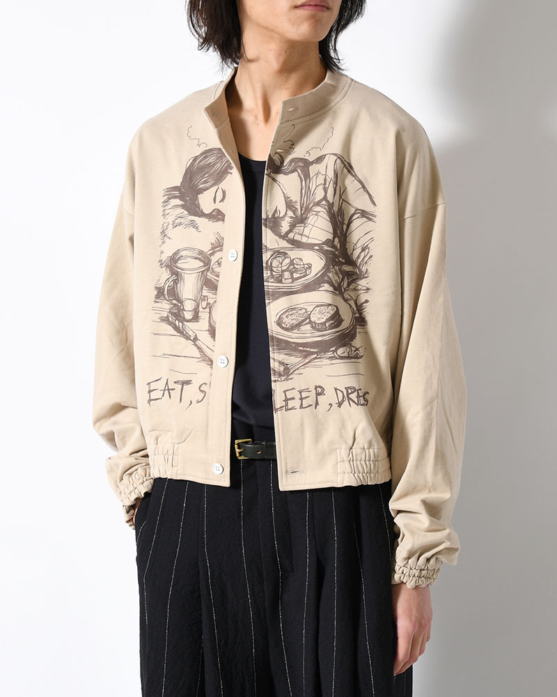 ORDINARY HOME ACTRESS WITH PRINTING -OATMEAL-