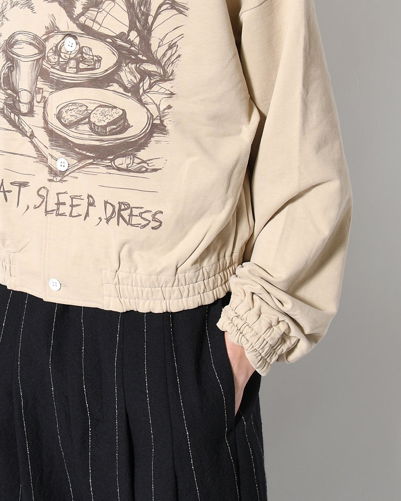 ORDINARY HOME ACTRESS WITH PRINTING -OATMEAL-