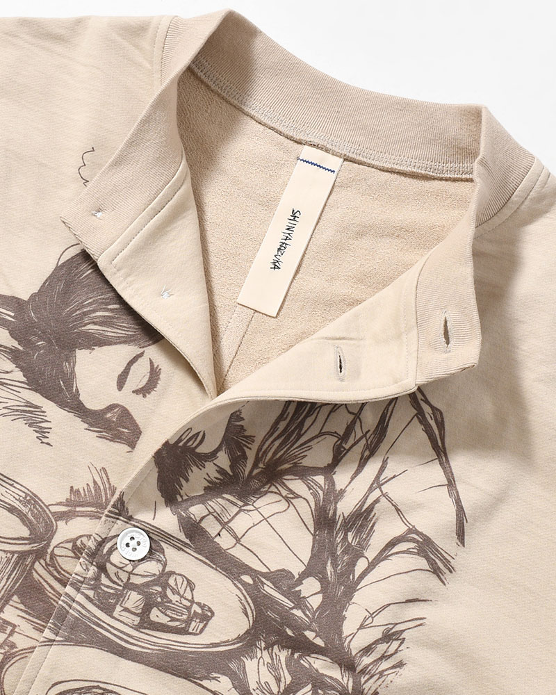 ORDINARY HOME ACTRESS WITH PRINTING -OATMEAL-