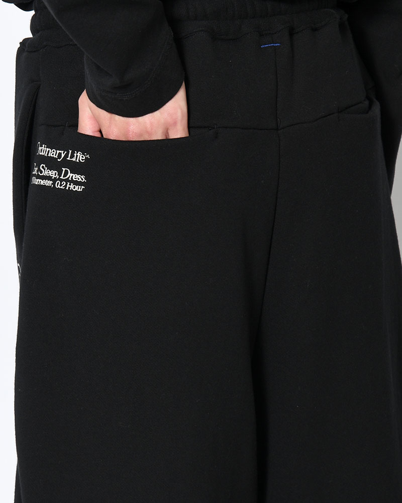 ORDINARY HOME BAGGY SHORTS -BLACK-