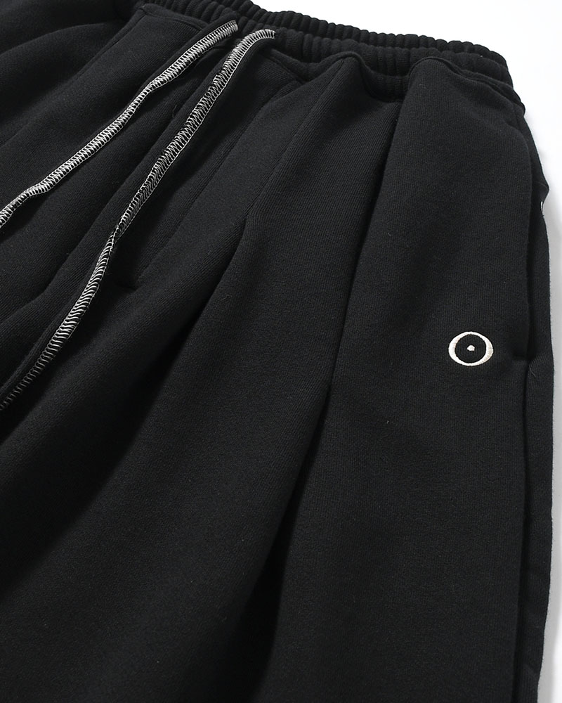 ORDINARY HOME BAGGY SHORTS -BLACK-