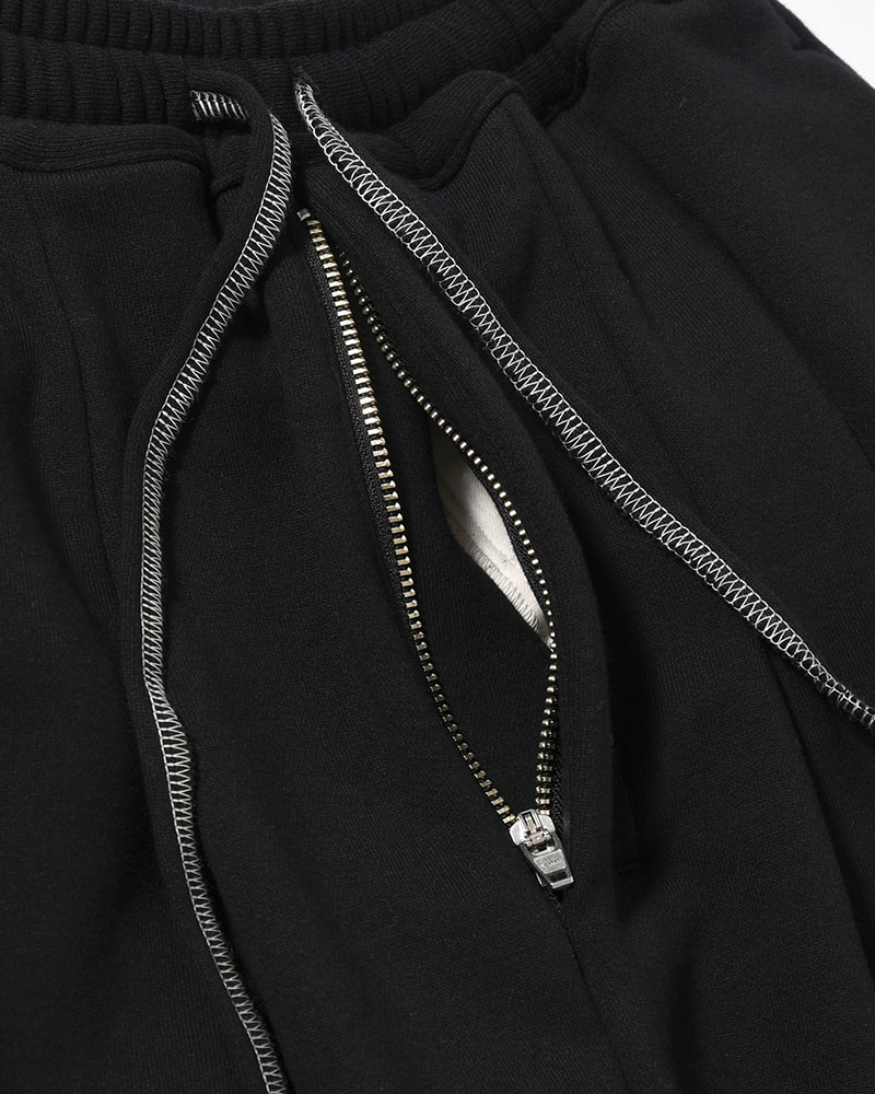 ORDINARY HOME BAGGY SHORTS -BLACK-