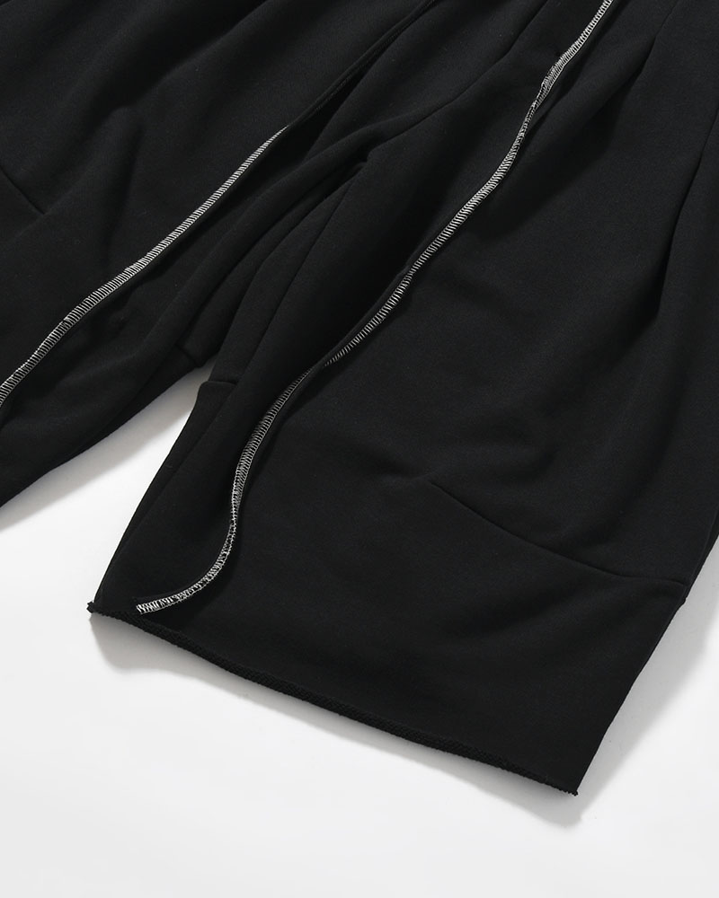 ORDINARY HOME BAGGY SHORTS -BLACK-