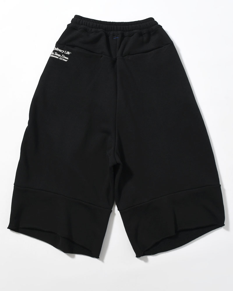 ORDINARY HOME BAGGY SHORTS -BLACK-