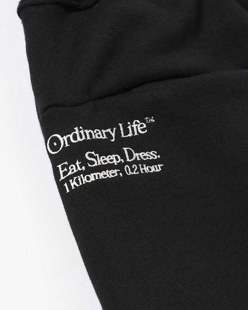 ORDINARY HOME BAGGY SHORTS -BLACK-
