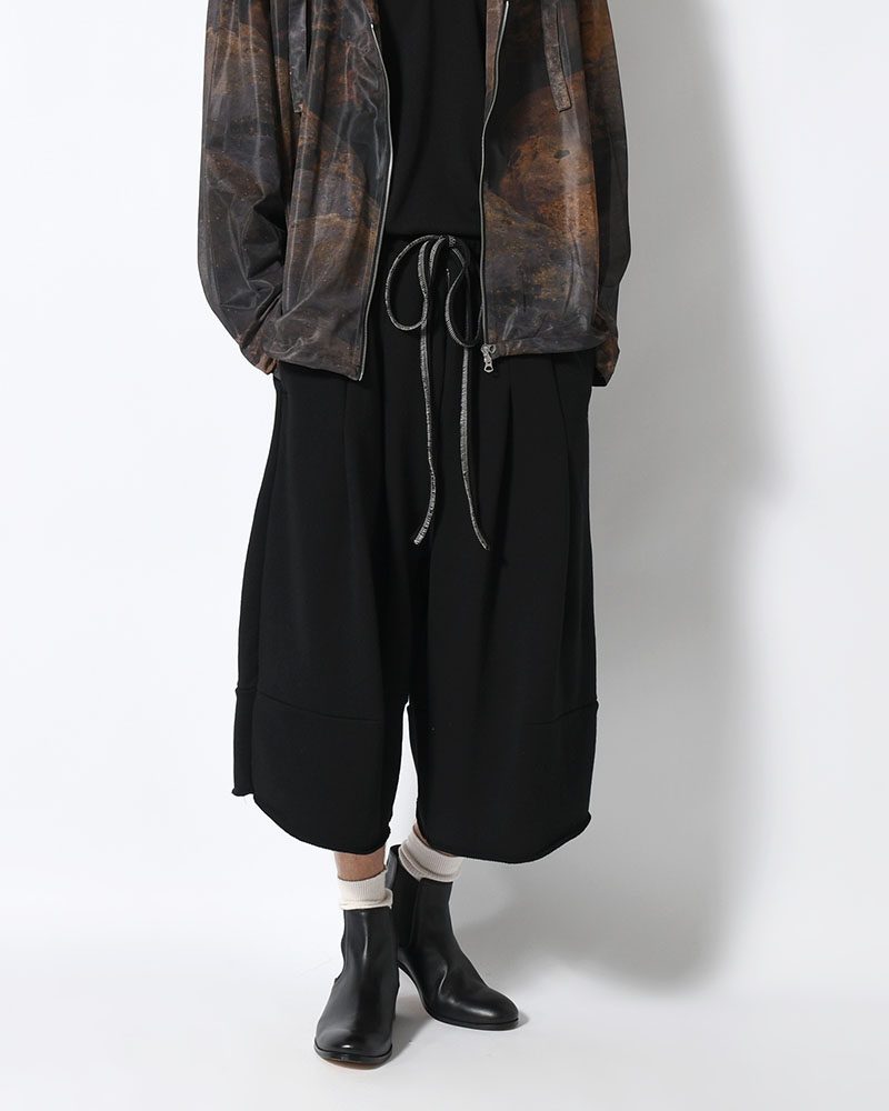 ORDINARY HOME BAGGY SHORTS -BLACK-